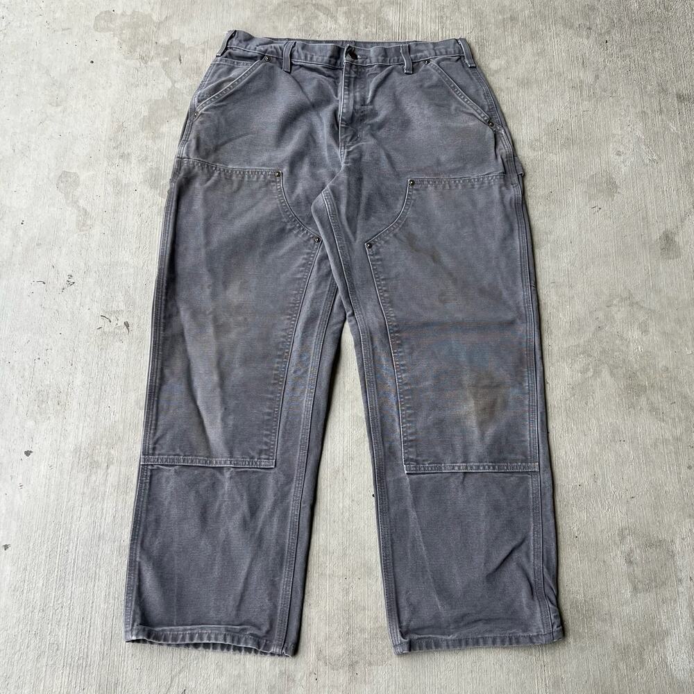 Carhartt gray double knee work wear carpenter pants